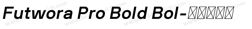 Futwora Pro Bold Bol字体转换